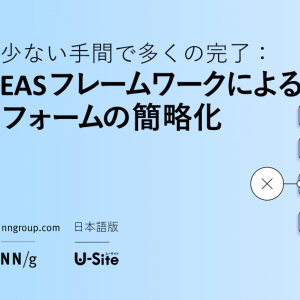 「少ない手間で多くの完了： EASフレームワークによるフォームの簡略化」の記事画像