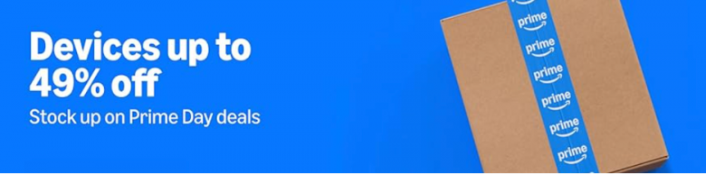 バナー：「デバイスが最大49%オフ」。